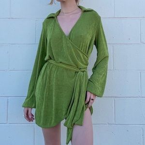 Princess Polly green dress